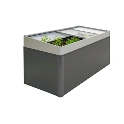 Hot Biohort TILBEHØR 2X1 MISTBÆNK KVARTSGRÅ METALLIC 23 X 200 X 101 CM