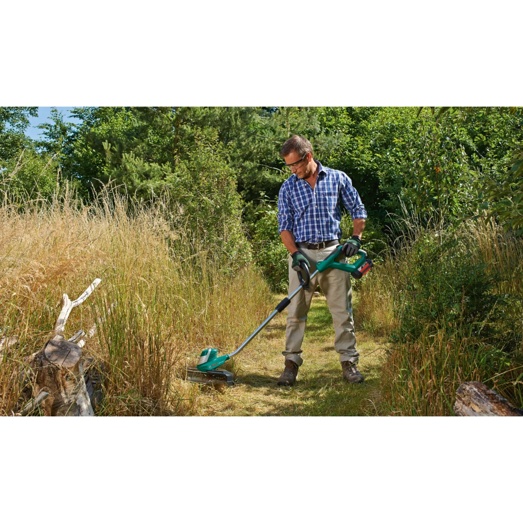 Clearance Bosch ADVANCED GRASSCUT 36 GRÆSTRIMMER 30 CM 36,0 V UDEN BATTERI OG LADER