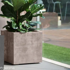 Sale Deroma MILLENIUM 208-622 PLANTEKASSE PLASTIK SANDSTEN 39X39X39 CM