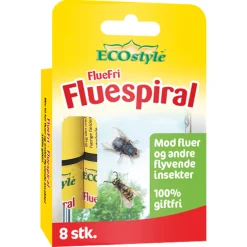 Clearance ECOstyle FLUEBEKÆMPELSE PAKKE MED 8 SPIRALER