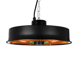 Eurom 4 FARVER LED LYS TERRASSEVARMER SORT 1500 W