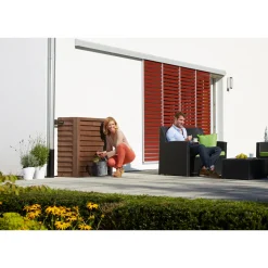 Online Garantia WOODY 350L REGNVANDSBEHOLDER 400X1000X1240 MM MØRK BRUN