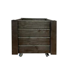 Best Garden Life PLANTEKASSE M/HJUL SORT 48 X 48 X 48 CM