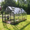 Sale Halls ICON 8 DRIVHUS EKSKL. SOKKEL 3 MM DELT GLAS SORT 11,2 M2