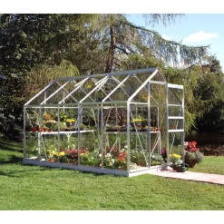 Discount Halls POPULAR 106 DRIVHUS INKL. SOKKEL 3 MM DELT GLAS ALUMINIUM 6,2 M2