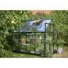 Clearance Halls QUBE 68 DRIVHUS 3 MM HÆRDET GLAS HELE BANER SORT 5 M²