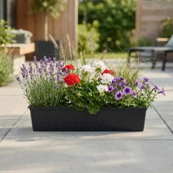 Clearance Hortus AGRO 208-401 ALTANKASSE PLAST ANTRACITGRÅ L80 CM