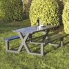 Clearance Hortus X-MODEL 801-089 BORDBÆNKESÆT SORT