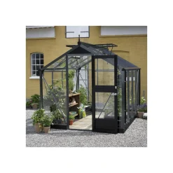 New Juliana COMPACT DRIVHUS 3 MM HÆRDET GLAS HELE BANER ANTRACIT 6,6 M2