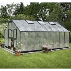 Online Juliana GARTNER EKSKL. SOKKEL DRIVHUS 10 MM POLY ANTRACIT 21,4 M2