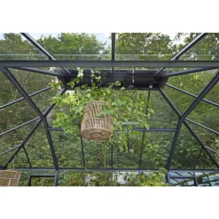 Clearance Juliana GRAND OASE DRIVHUS 3 MM HÆRDET GLAS HELE BANER ANTRACIT 25,6 M2
