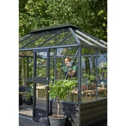 Discount Juliana GRAND OASE MUR ORANGERI 3 MM HÆRDET GLAS HELE BANER ANTRACIT 13 M²