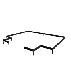 Online Juliana ORANGERI 15,1 ORANGERI SOKKEL SORT 15,1 M2