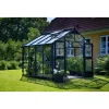 Outlet Juliana PREMIUM DRIVHUS 3 MM HÆRDET GLAS HELE BANER ANTRACIT 8,8 M2