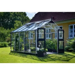 Clearance Juliana PREMIUM DRIVHUS 3 MM HÆRDET GLAS HELE BANER ALUMINIUM 10,9 M2