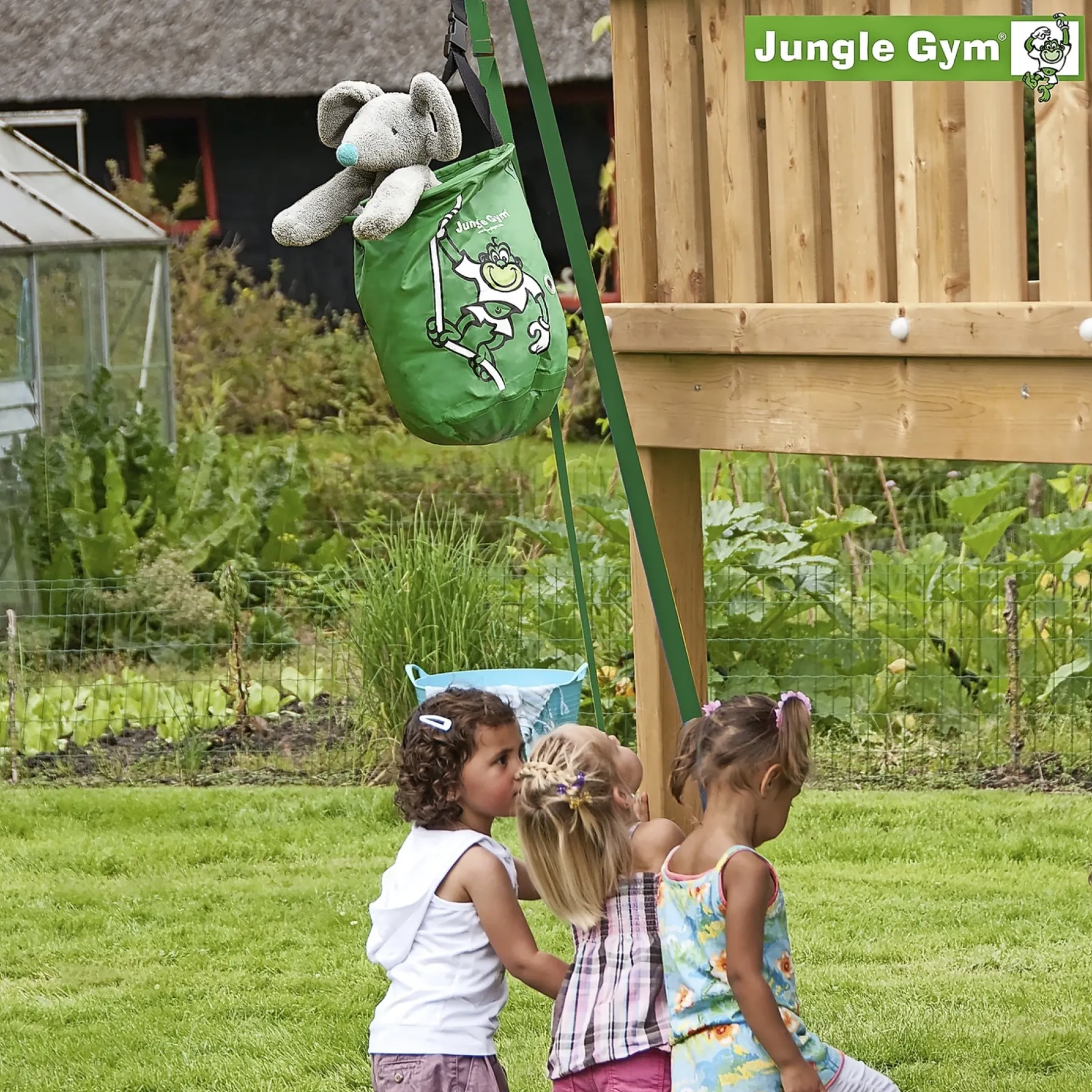 Best Jungle Gym BUCKET TILBYGNINGSMODUL GRØN PLASTIK
