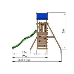 Outlet Jungle Gym PATIO LEGETÅRN NATUR TRÆ