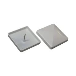 Clearance Kokille CAP 76 STOLPEHAT ALUMINIUM HVID 76 X 76 MM