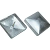 Clearance Kokille CAP 76 STOLPEHAT ALUMINIUM GRÅ 76 X 76 MM