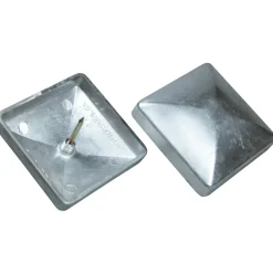 Clearance Kokille CAP 76 STOLPEHAT ALUMINIUM GRÅ 76 X 76 MM