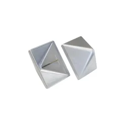 Outlet Kokille PYRA 104 STOLPEHAT ALUMINIUM GRÅ 104 X 104 MM