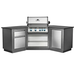 Outlet Napoleon PRESTIGE PRO 500 INDBYGNING INDBYGNINGSGRILL RUSTFRIT STÅL
