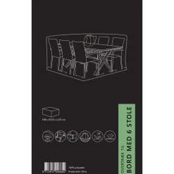 Clearance Outrium BORD+6 STOLE OVERTRÆK SORT