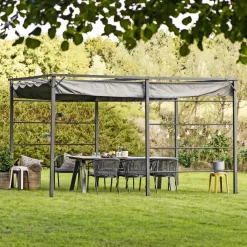 Outlet Outrium CHANIA MED RULLETAG PERGOLA 2.98 X 3.98 M