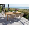 Hot Outrium GILI/PALMA BORD + 6 STOLE HAVEMØBELSÆT TEAK/SANDGRÅ