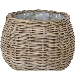 Hot Outrium INDO SÆT Á 2 STK. HAVEKRUKKE KUBO RATTAN NATUR 29X58X43