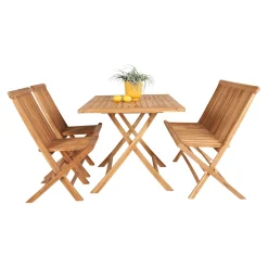 Discount Outrium JAVA/SYROS BORD + 2 STOLE + BÆNK HAVEMØBELSÆT TEAK