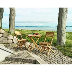 Best Outrium MALANG MED 2 STOLE CAFESÆT TEAK
