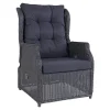 Clearance Outrium MILANO INKL. VANDAFVISENDE HYNDE LOUNGESTOL SORT