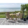 New Outrium SYROS/NAPOLI MED 4 STOLE HAVEMØBELSÆT TEAK/NATUR