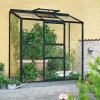 Hot Outrium VÆGDRIVHUS 3 MM DELT GLAS SORT 1,3 M2