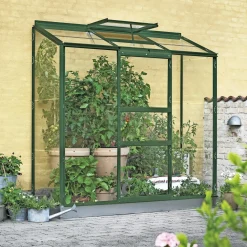 Discount Outrium VÆGDRIVHUS 3 MM DELT GLAS GRØN 1,3 M2