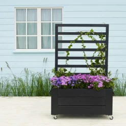 Sale Plus BLOMSTERKASSE SORT 130 X 50 X 87 CM