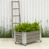 Clearance Plus CUBIC BLOMSTERKASSE GRÅBRUN 45 X 87 X 50 CM