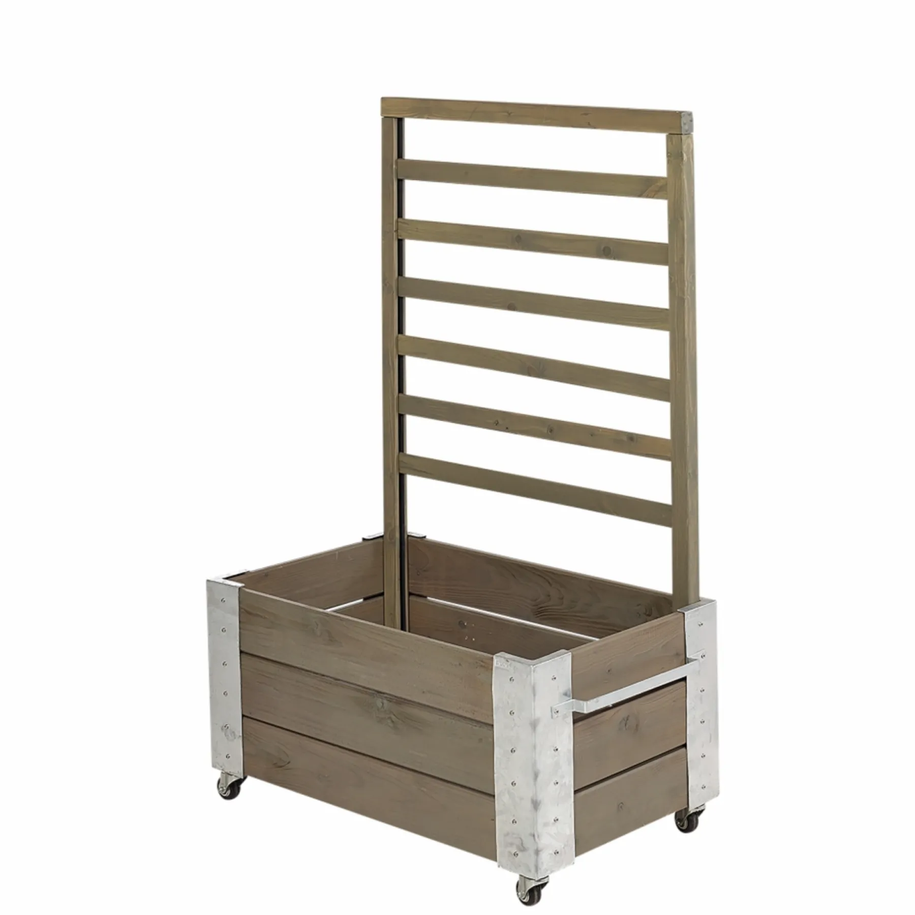 Hot Plus CUBIC BLOMSTERRUMDELER GRÅBRUN 130 X 87 X 50 CM