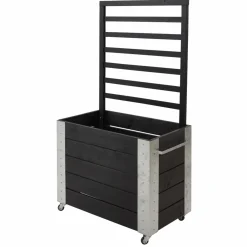 Online Plus CUBIC BLOMSTERRUMDELER SORT 155 X 87 X 50 CM