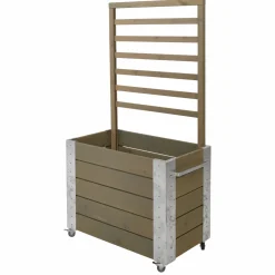 Clearance Plus CUBIC BLOMSTERRUMDELER GRÅBRUN 155 X 87 X 50 CM