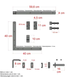 New Plus DECORA LÅGE FUNGICIDBEHANDLET OG GRUNDMALET 2 GANGE SORT 100 X 180 CM