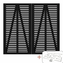 Discount Plus DOBBELTLÅGE FUNGICIDBEHANDLET OG GRUNDMALET SORT 200 X 180 CM