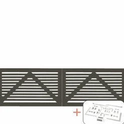 Best Plus DOBBELTLÅGE FUNGICIDBEHANDLET OG GRUNDMALET UMBRAGRÅ 300 X 90 CM