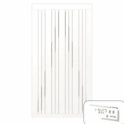 Discount Plus ENKELTLÅGE FUNGICIDBEHANDLET & GRUNDMALET 2 GANGE HVID 95 X 180 CM