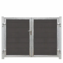 New Plus FUTURA VENSTRE DOBBELTLÅGE SKIFFERGRÅ/SORT 213 X 145 CM