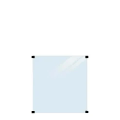 Clearance Plus GLASHEGN HÆRDET KLART 90 X 91 X 90 X 0.80 CM