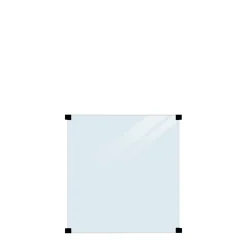 Discount Plus GLASHEGN LAMINERET KLART 90 X 91 X 90 X 0.80 CM