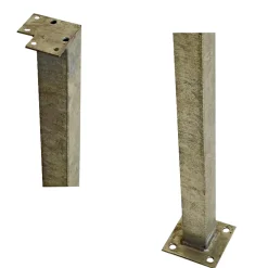 Discount Plus HJØRNE STÅLSTOLPE VARMGALVANISERET STÅL 4.50 X 4.50 X 103.30 CM