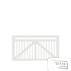 Outlet Plus LINEA LÅGE FUNGICIDBEHANDLET OG GRUNDMALET 2 GANGE HVID 150 X 80 CM